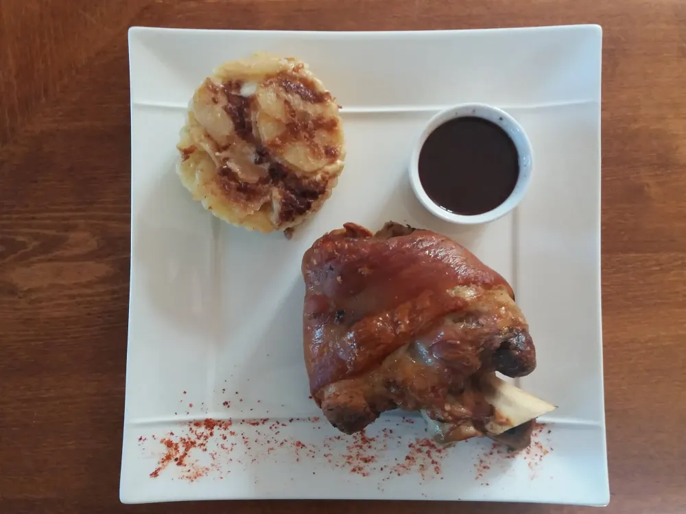 canard confit et gratin